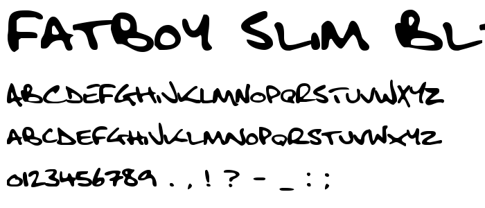 Fatboy Slim BLTC 2 BRK font